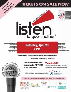2016 4 11 Listen to your Mother Poster
